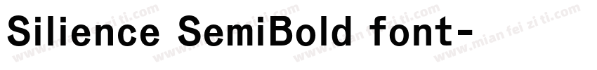 Silience SemiBold font字体转换